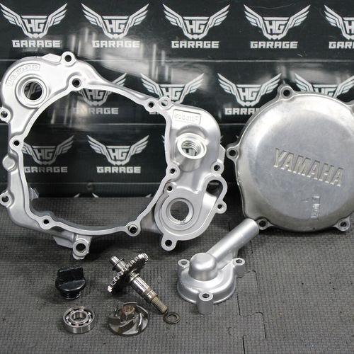 2015 YAMAHA YZ85 ENGINE MOTOR INNER CLUTCH COVER OUTER COVER WATERPUMP