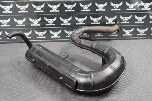 2004 SUZUKI QUADRUNNER 80 87-06 QUADSPORT OEM EXHAUST PIPE MUFFLER SLIP ON NICE!