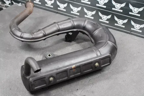 2004 SUZUKI QUADRUNNER 80 87-06 QUADSPORT OEM EXHAUST PIPE MUFFLER SLIP ON NICE!
