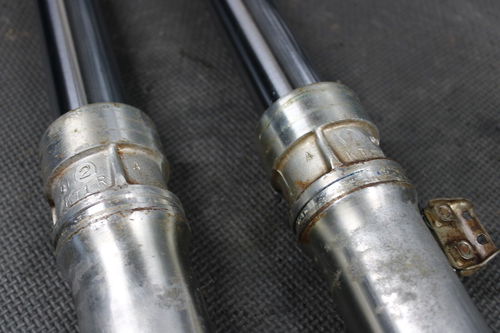 1986 HONDA XR250R OEM RIGHT LEFT FRONT SUSPENSION FORKS SHOCKS