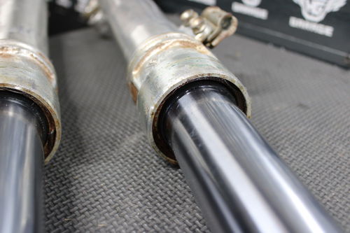 1986 HONDA XR250R OEM RIGHT LEFT FRONT SUSPENSION FORKS SHOCKS