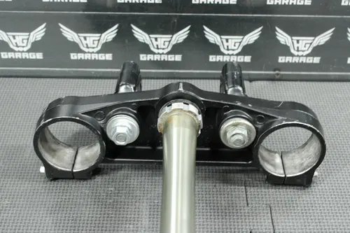 2009 KAWASAKI KX250F OEM FRONT FORKS LOWER UPPER TRIPLE TREE STEM CLAMP