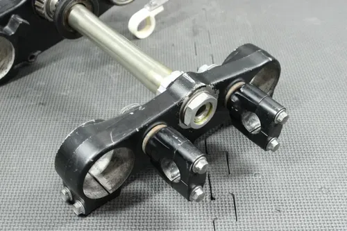 2009 KAWASAKI KX250F OEM FRONT FORKS LOWER UPPER TRIPLE TREE STEM CLAMP