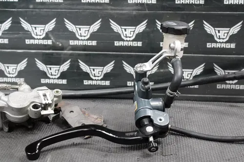 2003 KAWASAKI KX250 2T OEM FRONT BRAKE CALIPER AFTERMARKET MASTER CYLINDER NICE!