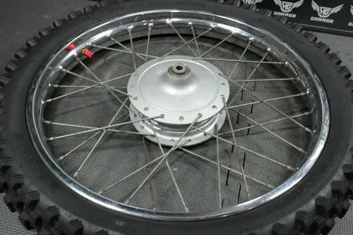 2005 04-06 KAWASAKI KLX125 OEM 17" X 1.40"  FRONT WHEEL RIM HUB SPOKES ASSEMBLY