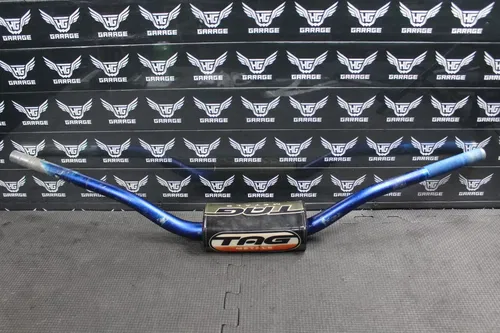 2005 2006 SUZUKI RMZ250 TAG METALS T2 FAT BAR 1 1/8 HANDLEBARS BARS GRIPS BLUE