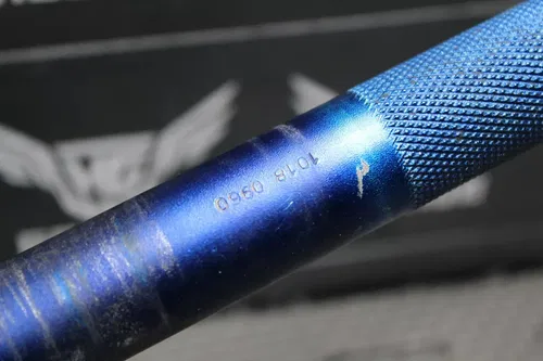 2005 2006 SUZUKI RMZ250 TAG METALS T2 FAT BAR 1 1/8 HANDLEBARS BARS GRIPS BLUE