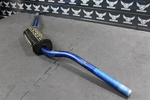 2005 2006 SUZUKI RMZ250 TAG METALS T2 FAT BAR 1 1/8 HANDLEBARS BARS GRIPS BLUE