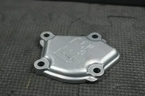 2005 HONDA CR125R ENGINE CYLINDER JUG LEFT SIDE COVER POWER VALVE 12107-KSR-730