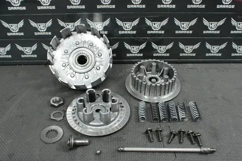 2004 YAMAHA WR450F-YZ450F OEM COMPLETE CLUTCH BASKET PRESSURE PLATE HUB ASSEMBLY