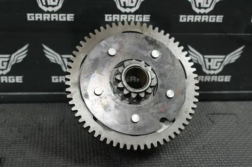 1986 SUZUKI RM80 OEM CLUTCH BASKET INNER OUTER HUB BOSS HARDWARE  PRESSURE PLATE