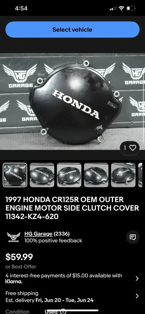 Honda CR125R Parts Lot For James (see Photos)