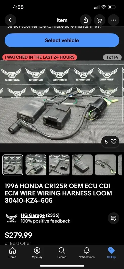Honda CR125R Parts Lot For James (see Photos)