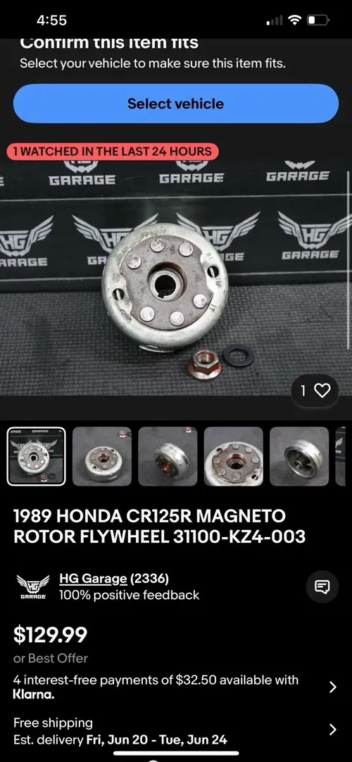 Honda CR125R Parts Lot For James (see Photos)