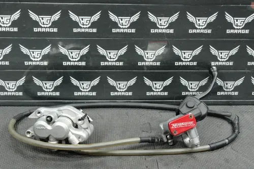 2005 HONDA CRF250R OEM NISSIN FRONT BRAKE CALIPER MASTER CYLINDER HOSE LEVER