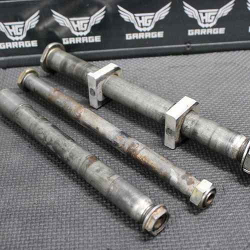 2006 SUZUKI RMZ250 RMZ450 OEM FRONT REAR AXLE BACK WHEEL SWINGARM PIVOT BOLTS