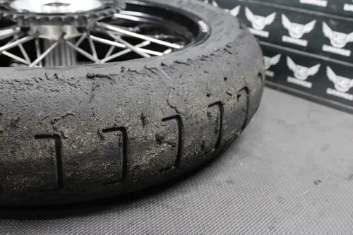 2003 KAWASAKI KX250 WARP 9 SUPERMOTO 17" X 4.25" REAR WHEEL HUB RIM ASSEMBLY