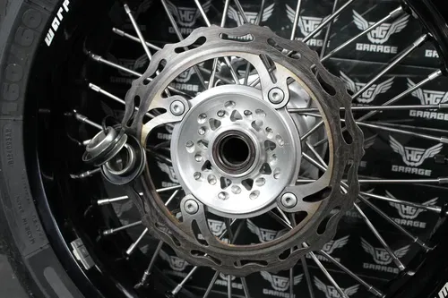 2003 KAWASAKI KX250 WARP 9 SUPERMOTO 17" X 4.25" REAR WHEEL HUB RIM ASSEMBLY