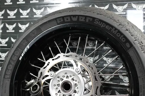 2003 KAWASAKI KX250 WARP 9 SUPERMOTO 17" X 4.25" REAR WHEEL HUB RIM ASSEMBLY