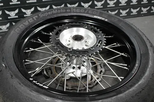 2003 KAWASAKI KX250 WARP 9 SUPERMOTO 17" X 4.25" REAR WHEEL HUB RIM ASSEMBLY