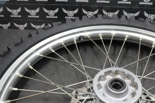 2004 HONDA CRF450R 21"x 1.60" OEM FRONT WHEEL RIM HUB TIRE 44635-MAC-680