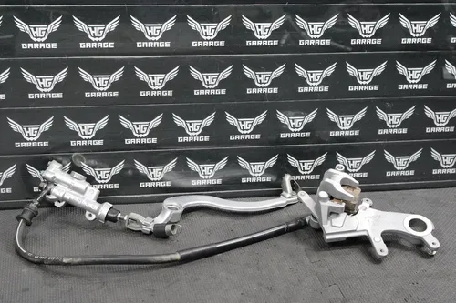 2006 05-07 HONDA CRF450R OEM NISSIN REAR BACK BRAKE CALIPER MASTER CYLINDER LEVE