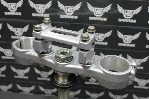 2001 KAWASAKI KX250 OEM FRONT FORKS BILLET LOWER UPPER TRIPLE TREE STEM CLAMP