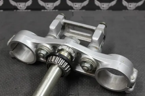 2001 KAWASAKI KX250 OEM FRONT FORKS BILLET LOWER UPPER TRIPLE TREE STEM CLAMP