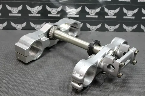 2001 KAWASAKI KX250 OEM FRONT FORKS BILLET LOWER UPPER TRIPLE TREE STEM CLAMP