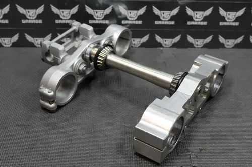 2001 KAWASAKI KX250 OEM FRONT FORKS BILLET LOWER UPPER TRIPLE TREE STEM CLAMP