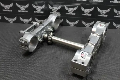 2001 KAWASAKI KX250 OEM FRONT FORKS BILLET LOWER UPPER TRIPLE TREE STEM CLAMP