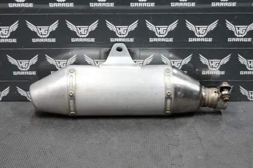 2006 HONDA CRF250R OEM RIGHT MUFFLER EXHAUST SILENCER SLIP ON PIPE 18310-KRN-850