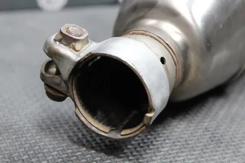 2006 HONDA CRF250R OEM RIGHT MUFFLER EXHAUST SILENCER SLIP ON PIPE 18310-KRN-850