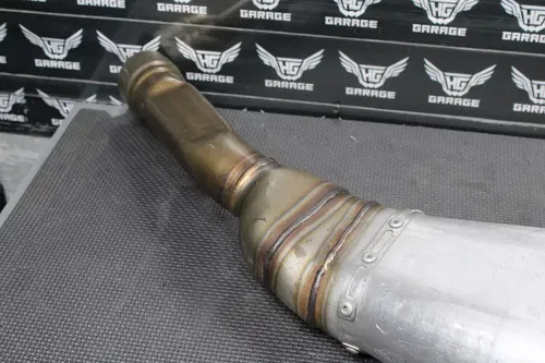 2012 HONDA CRF450R OEM MUFFLER EXHAUST SILENCER SLIP ON PIPE 18310-MEN-316