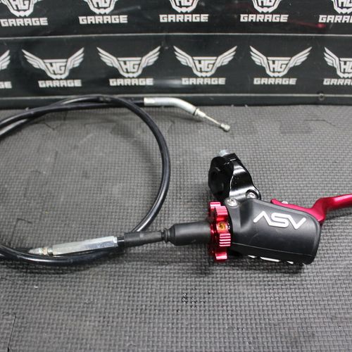 2007 04-07 HONDA CR125R RED BLACK ASV CLUTCH PERCH MOUNT WITH LEVER CABLE
