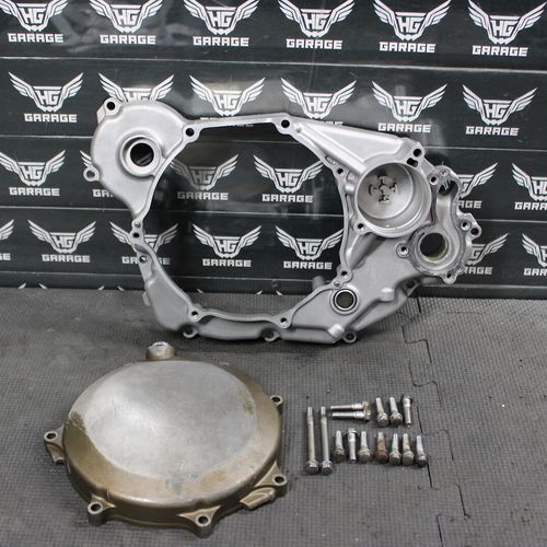 2007 KAWASAKI KX450F ENGINE MOTOR SIDE CLUTCH COVER INNER OUTER 14032-0054