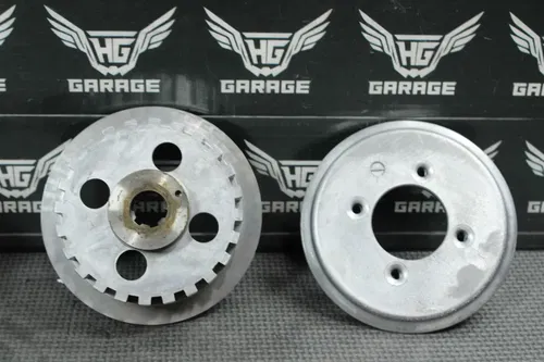 1995 87-95 HONDA CR80R OEM COMPLETE CLUTCH BASKET HUB PRESSURE PLATE 22100-GC4-6
