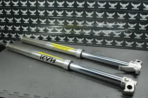 2002 HONDA CR125R OEM KYB 46MM RIGHT LEFT FRONT SUSPENSION FORKS SHOCKS GOOD!