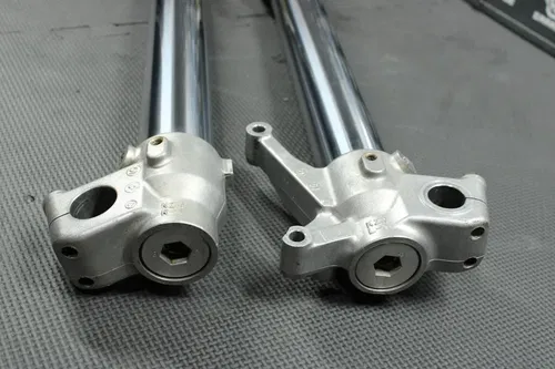 2002 HONDA CR125R OEM KYB 46MM RIGHT LEFT FRONT SUSPENSION FORKS SHOCKS GOOD!