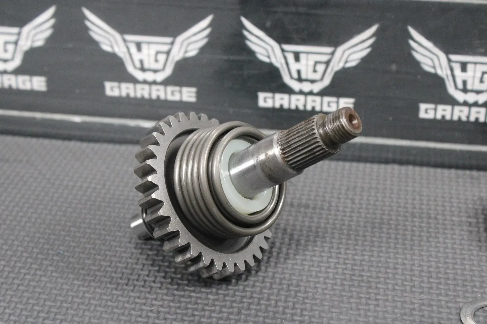 1986 86-88 KAWASAKI KDX200 OEM KICKSTART KICK START SHAFT W IDLER GEAR GOOD!