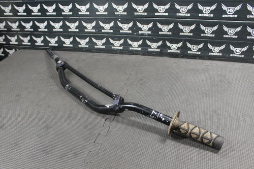SUZUKI RM250 HANDLEBARS BARS GRIPS 7/8" BAR PAD BLACK