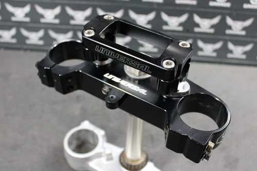 2004 SUZUKI RM250 OEM FRONT FORKS LOWER UPPER BILLET UNIVERSAL TRIPLE TREE CLAMP