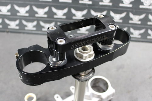 2004 SUZUKI RM250 OEM FRONT FORKS LOWER UPPER BILLET UNIVERSAL TRIPLE TREE CLAMP