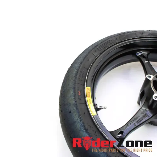 2005 - 2008 SUZUKI GSXR1000 FRONT WHEEL BLACK RIM STRAIGHT 06 07 GSXR600 GSXR750