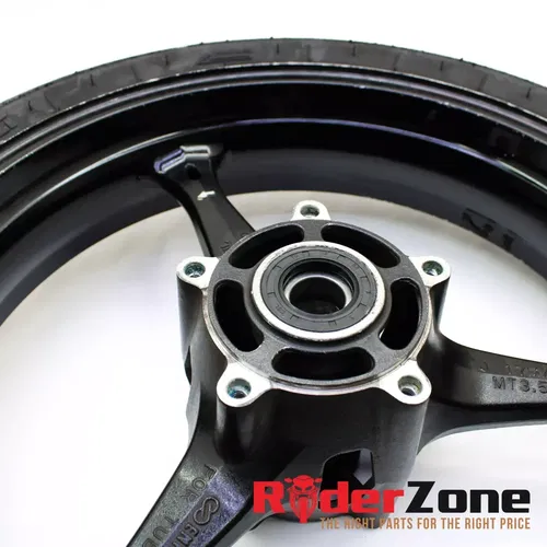 2005 - 2008 SUZUKI GSXR1000 FRONT WHEEL BLACK RIM STRAIGHT 06 07 GSXR600 GSXR750