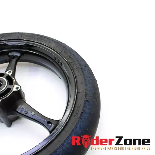 2005 - 2008 SUZUKI GSXR1000 FRONT WHEEL BLACK RIM STRAIGHT 06 07 GSXR600 GSXR750