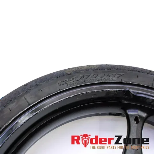 2005 - 2008 SUZUKI GSXR1000 FRONT WHEEL BLACK RIM STRAIGHT 06 07 GSXR600 GSXR750