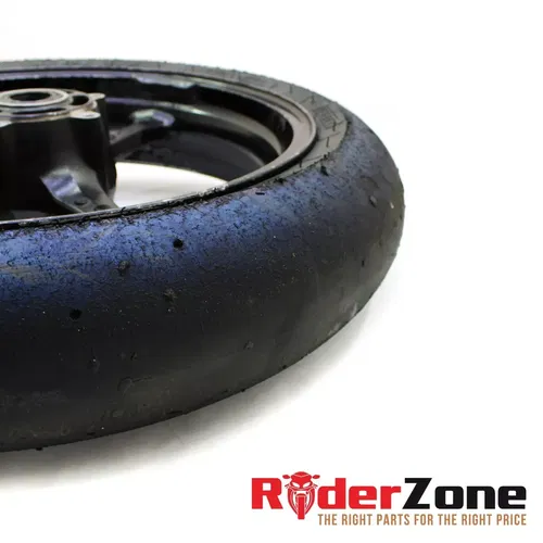 2005 - 2008 SUZUKI GSXR1000 FRONT WHEEL BLACK RIM STRAIGHT 06 07 GSXR600 GSXR750