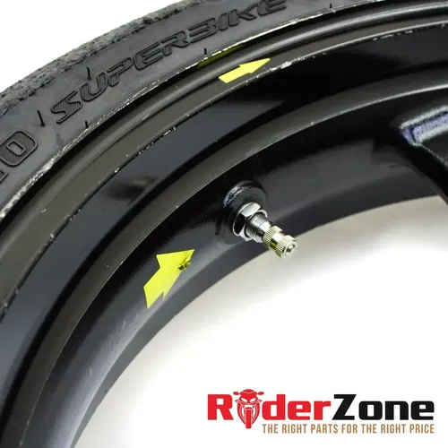 2005 - 2008 SUZUKI GSXR1000 FRONT WHEEL BLACK RIM STRAIGHT 06 07 GSXR600 GSXR750