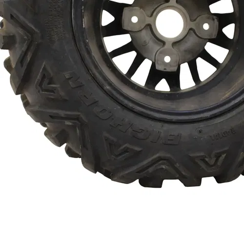 2016 - 2021 YAMAHA YXZ1000R FRONT WHEEL BLACK RIM MAXXIS TIRE